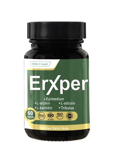 Erxper Erkeklere Özel Takviye Edici Gıda 60 Kapsül Sperm Parametreleri &amp Performansdestek Kompleksi