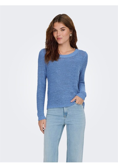 Only Onlgeena Xo L/s Pullover Knt Noos Kadın Mavi Uk Gömlek - 15113356
