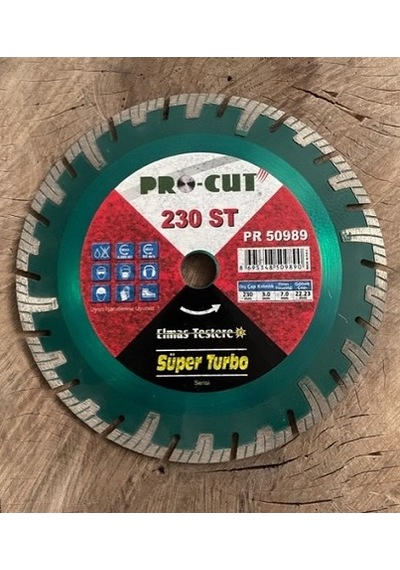 PROCUT 230MM TURBO GRANİT KESİCİ TAŞ KESİCİ BETON KESİCİ ELMAS