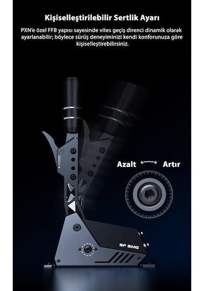 Pxn Sf Smg Sıralı Vites Sequential Shifter - Hall Manyetik Sensörlü Tam Metal Yarış Vitesi