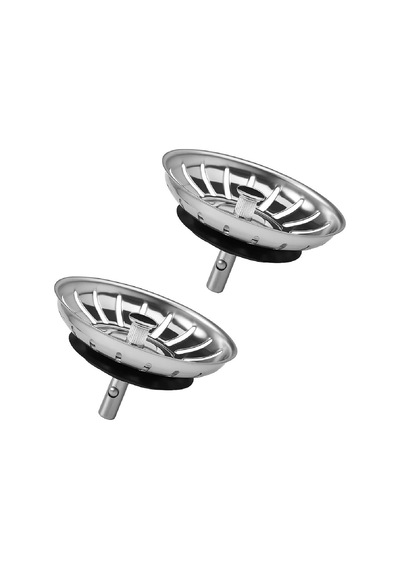 2 Adet Çöpmak Paslanmaz Çelik Sifon Süzgeci 8 Cm Lavabo Evye Süzgeci Lavabo Gider Süzgeci Standart
