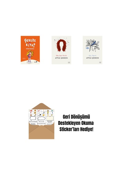 Geveze Kitap + Bütün Düşler Nazlı Dır + Aykırı Üçgenler + Okuma Sticker'ları