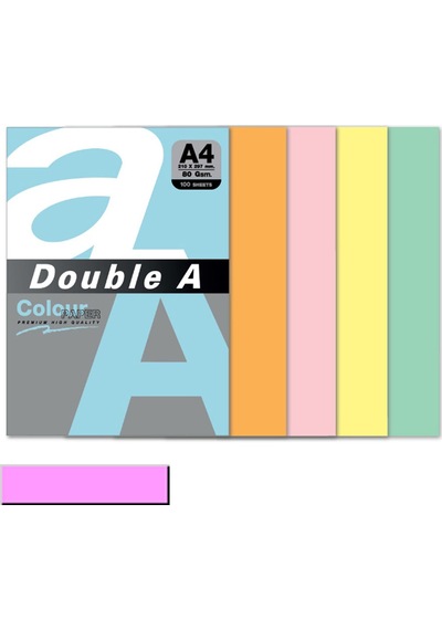 Double A Renkli Kağıt 100 Lü A4 80 Gr Pastel Flamingo