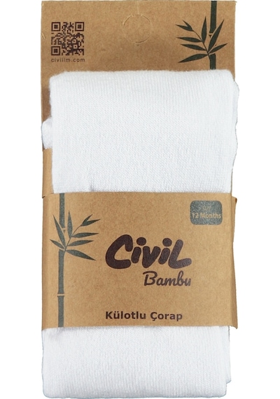 Civil Baby Kız Bebek Külotlu Çorap 6-12 Ay Beyaz 70a839007ss1-2 Beyaz