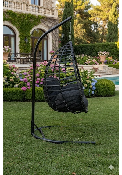 Liv Concept Oscar Lüks Rattan Bahçe Ve Balkon Salıncağı