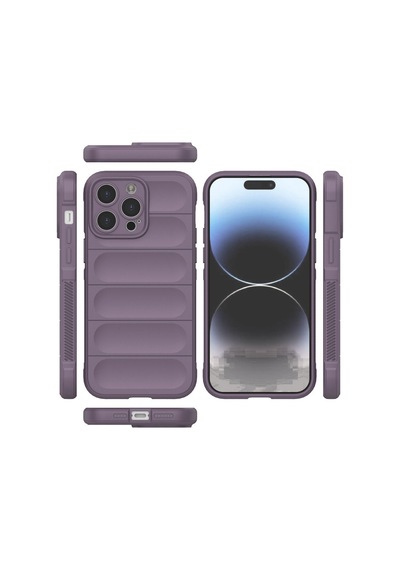 Apple iPhone Uyumlu 13 Pro Max Kılıf Optimum Silikon - Mor Bzsxx00 1