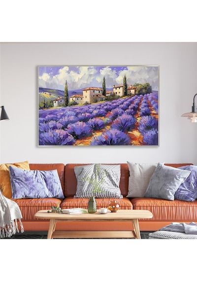Yağlı Boya Dokulu Tablo Modern İstanbul Manzarası Gümüş Çerçeveli U06027-178992