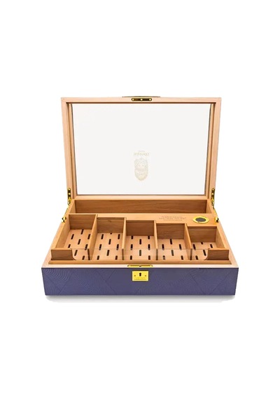 Lubinski Gastro Camlı Humidor Puro Kutusu Mor Lake 200s