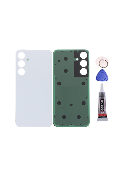 Samsung A55 Beyaz Uyumlu Arka Kapak Batarya Kapağı Pil Kapağı Yapışkan Ve Sökme Aparatıyla Beraber Full Set Beyaz