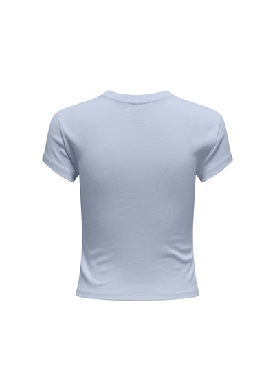 Only Onlelına S/s O-neck Short Top Jrs Noos Kadın Mavi Bluz - 15320229 Mavi