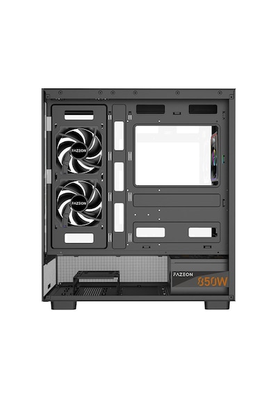 Fazeon F17 850w 80+ Bronze Argb 3x120mm Fanlı Atx Siyah Gamıng Kasa