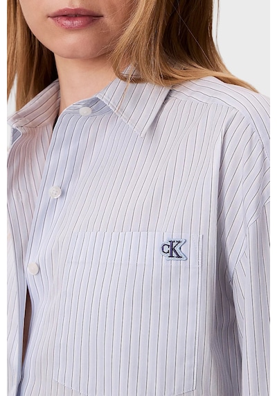 Calvin Klein Bayan Gömlek Lv047f105g C1o Mavi Mavi