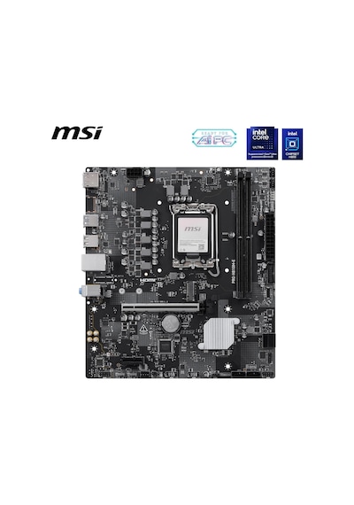 Msı Mb Pro H810m-e Soket 1851 Ddr5 6400 Mhz Oc 1xm.2 Usb 5gbps Hdmı Dp 2.5g Lan Matx