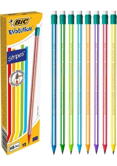 Bic Evolutıon 646 Silgili Kurşun Kalem 12'Li