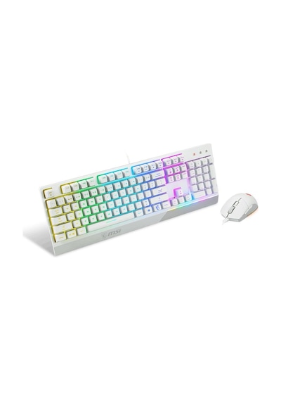 MSI GG Vigor GK30 Combo White RGB Türkçe Klavye Mouse Set