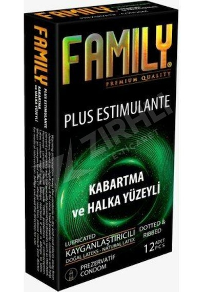 Family Plus Estimulante Kabartma Ve Halka Yüzeyli