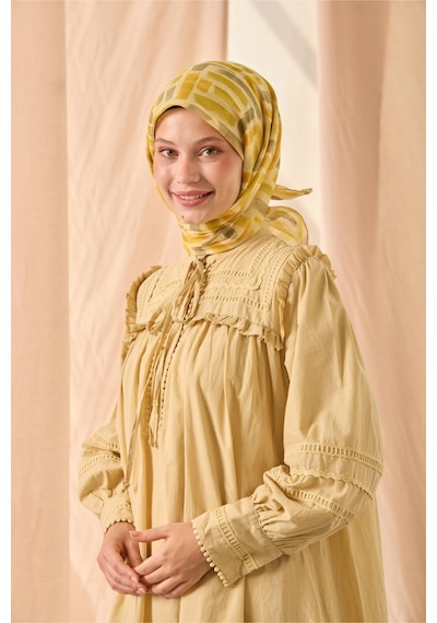 Silk Home Soft Eşarp 73096-27 Butter Yellow, Asit, Fıstık Yeşili, Koyu Yeşil