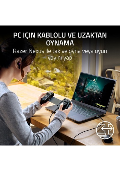 Razer Kishi V3 Phantom White - Apple Uyumlu iPhone & Android Akıllı Telefonlar Diğer