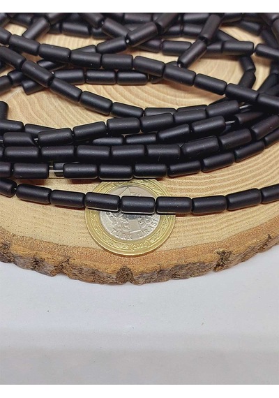 Oniks Taşı Kapsül Kesim 4.5x10mm Mat Dizi 52950 Çok REnkli