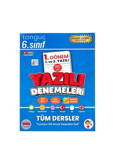 Tonguç Akademi 6. Sınıf Yazılı Denemeleri 1. Dönem 1 Ve 2. Yazılı