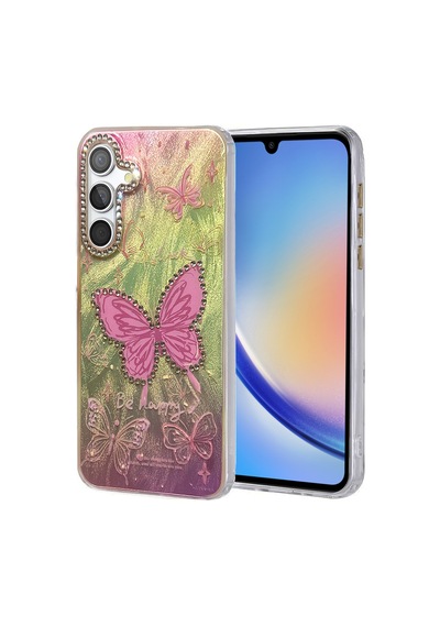 Samsung Galaxy  Uyumlu,  A34 5g Kılıf Blade Aynalı Desenli Kapak - Desen 5