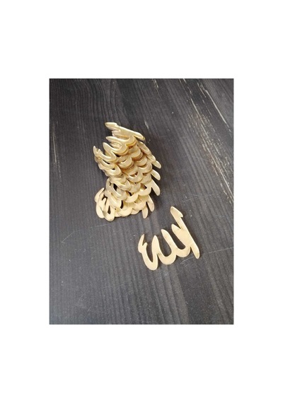 Allah Lafzı Gold Pleksi 4 Cm 10 Adet