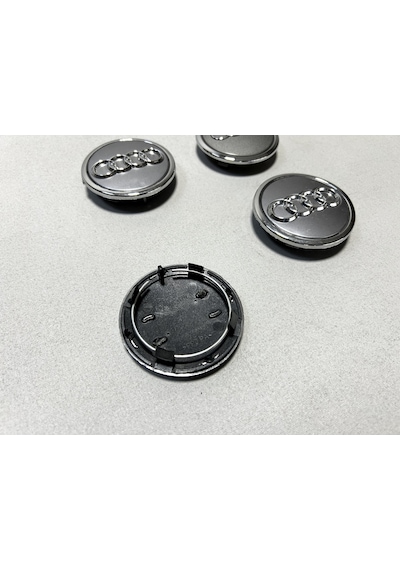 4 X Audi A8 2004-2010 Çelik Jant Göbeği 68mm Takım Gri
