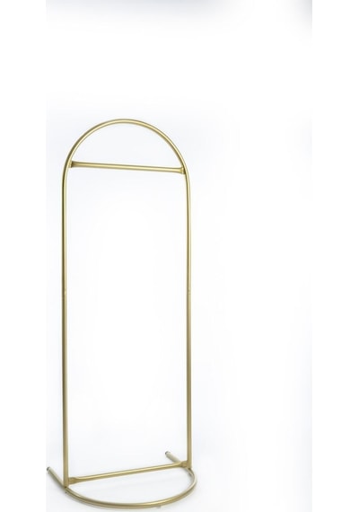 Butik Stil Oval Askılık Konfeksiyon Askılığı Altın Renk Askılık Gold Elbise Askılığı Ayaklı Askılık Gold