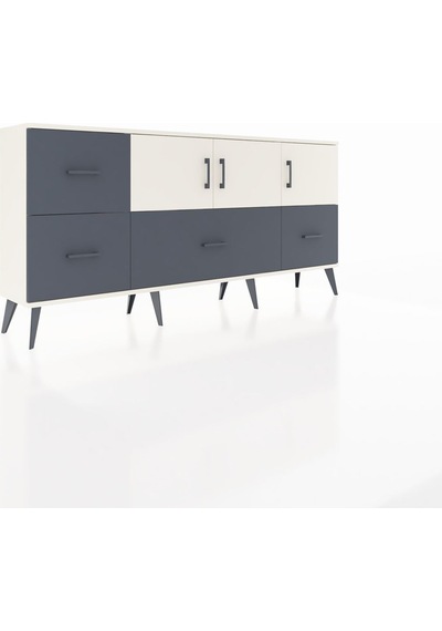 Arges Konsol 4 Raflı 4 Çekmeceli 3 Kapaklı 176x30x83 Aytaşı-aytaşı/antrasit Aytaşı/antrasit Arges Konsol 4 Raflı 4 Çekmeceli 3 Kapaklı 176x30x83 Aytaşı-aytaşı/antrasit Aytaşı/antrasit