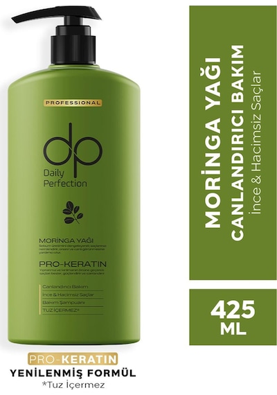 Dp Daily Perfection Şampuan Moringa Yağı 425 ML X 2  & Sıvı Saç Bakım Kremi Pamuk Sütü 180 ML Set