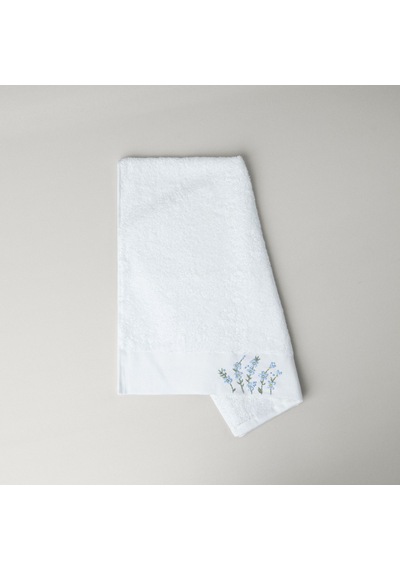 Linens Lunel Bambu 50x85 Cm Yüz Havlusu Beyaz Beyaz