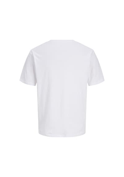 Jack & Jones Erkek Gögüs Logo Baskili Tisört - Devin - 12290173 Beyaz