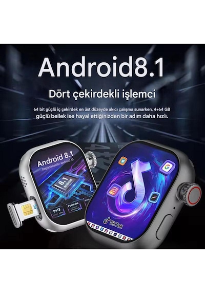 Hw S10 Call 5g Android Amoled Ekran Gps, Nfc, Kamera Yapay Zeka Destekli Akıllı Saat Btk Kayıt