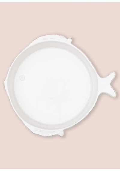The Mia Fish Salata Kasesi 28 Cm Beyaz