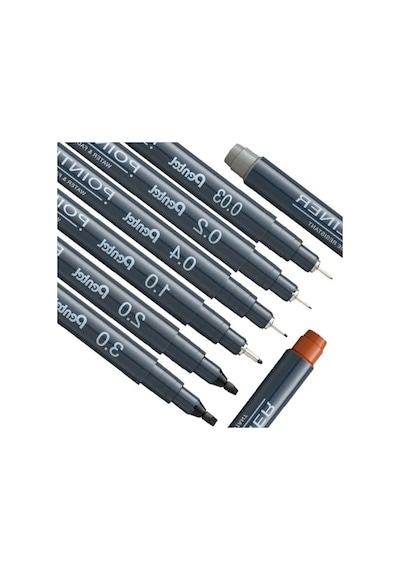 Siyah Fiber Uçlu Yazı Kalemi, 1.0 Mm