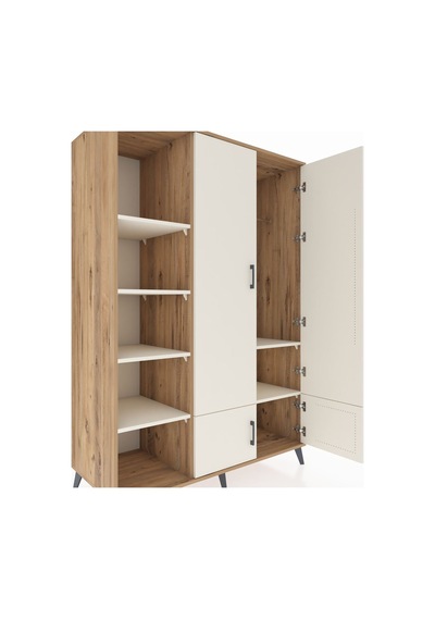 Kronos Dolap 6 Raflı 4 Kapaklı Tek Askılı 132x59x195 Çam-ayta... Çam Kronos Dolap 6 Raflı 4 Kapaklı Tek Askılı 132x59x195 Çam-ayta... Çam