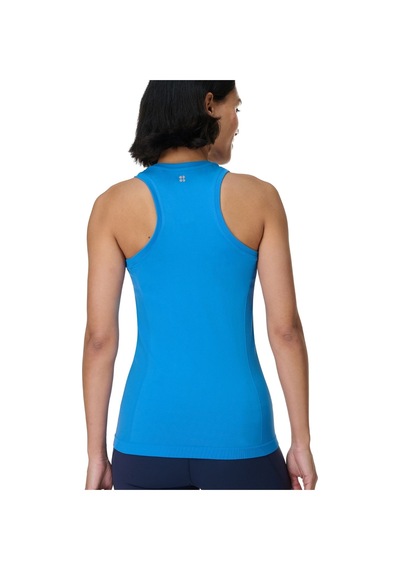 Sweaty Betty Sweaty Betty Athlete Seamless Workout Tank Kadın Koşu Tişört 5131 Mavi