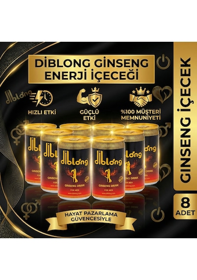 Diblong Ginsengli Performans Enerji İçeceği - 8 Adet Gizli Gönderim