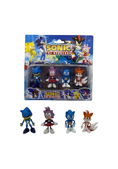 Sonic Tails Metal Sonik Amy Rose Oyuncak Karakter Seti 4lü