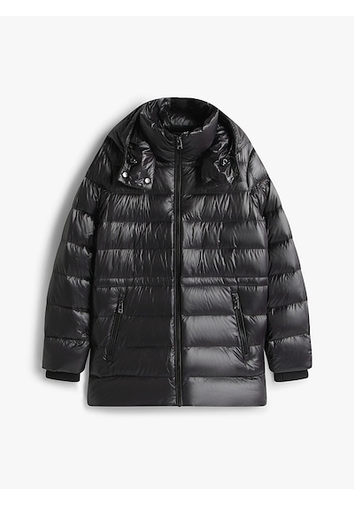 Tommy Hilfiger Gloss Hw Down Waıst Reg Coat Kadın Siyah Mont - Ww0ww47355 Siyah