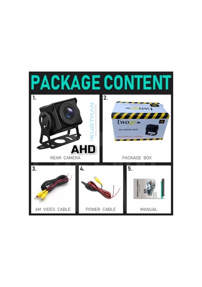 Ahd 180 Derece Geniş Açılı Balık Gözü Lens Ahd 1080 P Metal Kasa
