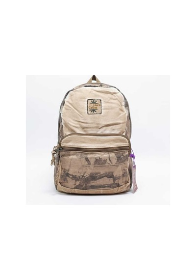 Dark Cotton Rabel Bag Sırt Çantası Açık Kahverengi