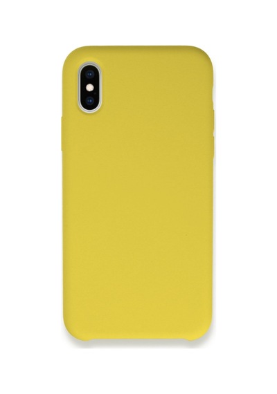 Apple Uyumlu - iPhone X Kılıf Lansman Legant Silikon - Sarı