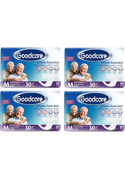 Goodcare Belbantlı Hasta Bezi Medium 4 x 30'Lu