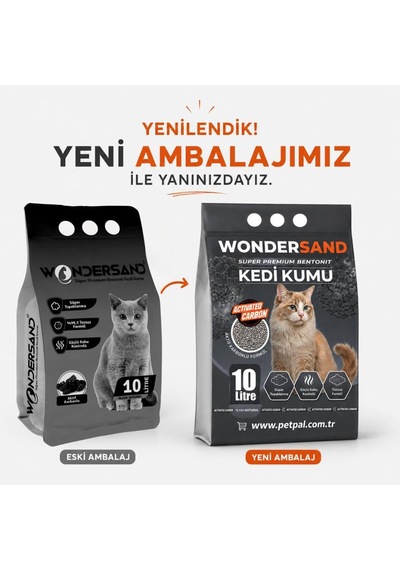 Aktif Karbon Süper Premium Kedi Kumu 10 Lt X 2 Adet