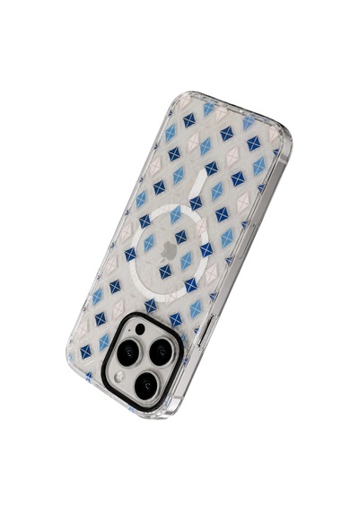 Onegif Apple iPhone Uyumlu iPhone 16 Pro Max Desina Magsafe Kapak - Desen 4 Renkli