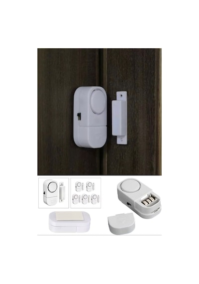 5 Adet Cam Pencere Kapı Pvc Engelleyici Güvenlik Ürünleri Manyetik Alarm Set