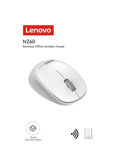 N260 Kablosuz Sessiz Mouse Beyaz 870042253 N260beyaz