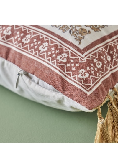 Bella Maison Indian Beauty Boncuklu Kırlent Kılıfı 43 x 43 CM Çok Renkli