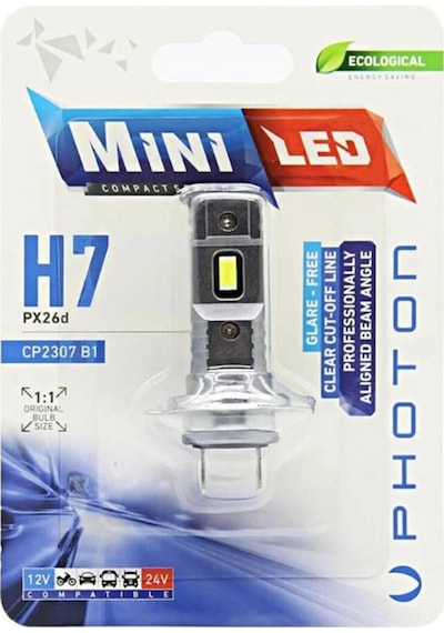 Mini H7 12-24v Compact Led Tekli Blister Cp2307 1 Adet